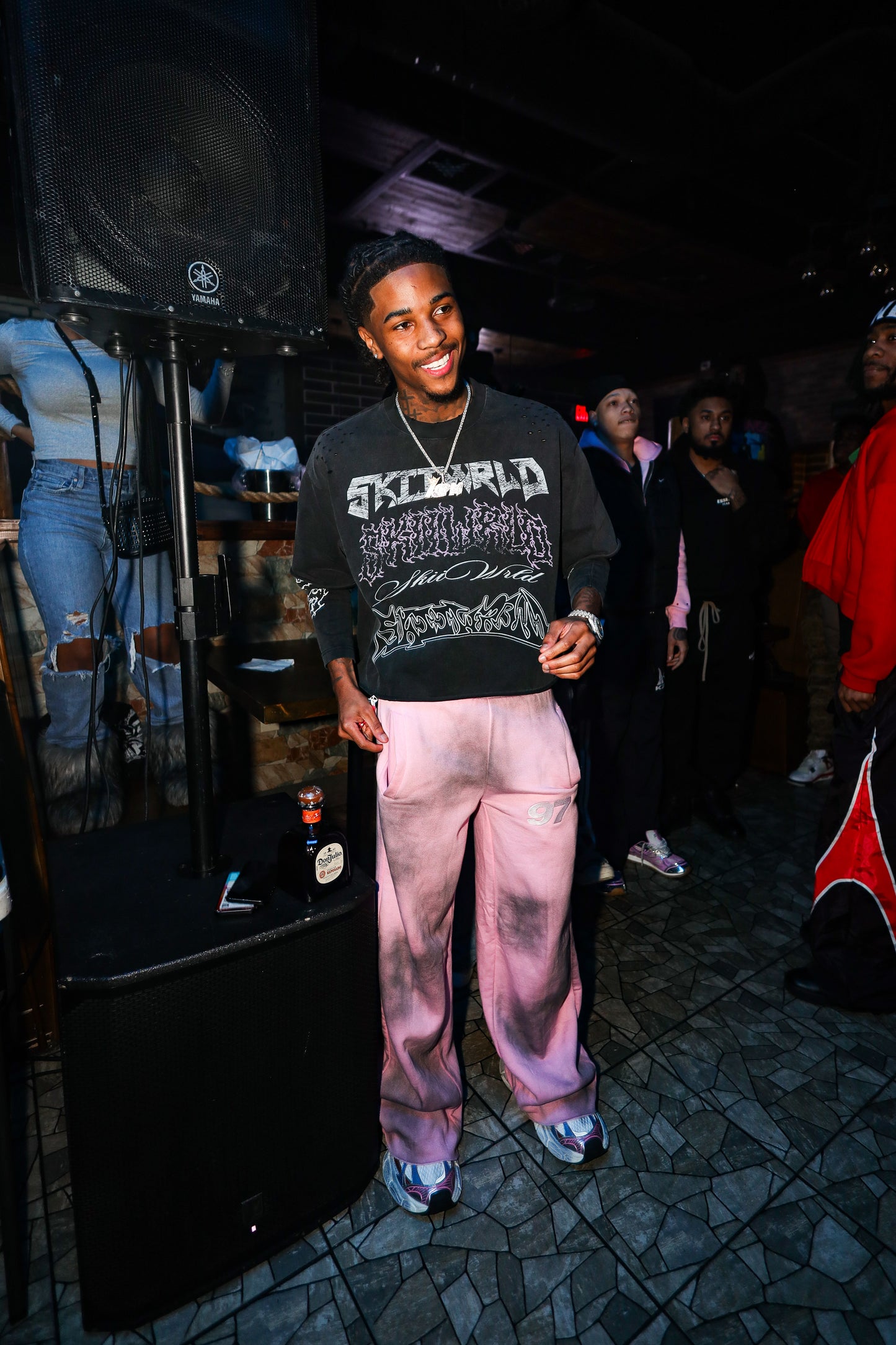 Skiiwrld Double Layer (Black And Pink)