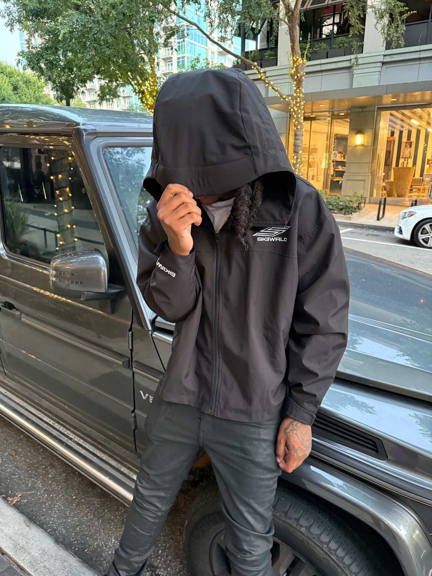 Skiiwrld Rain Jacket (Black)