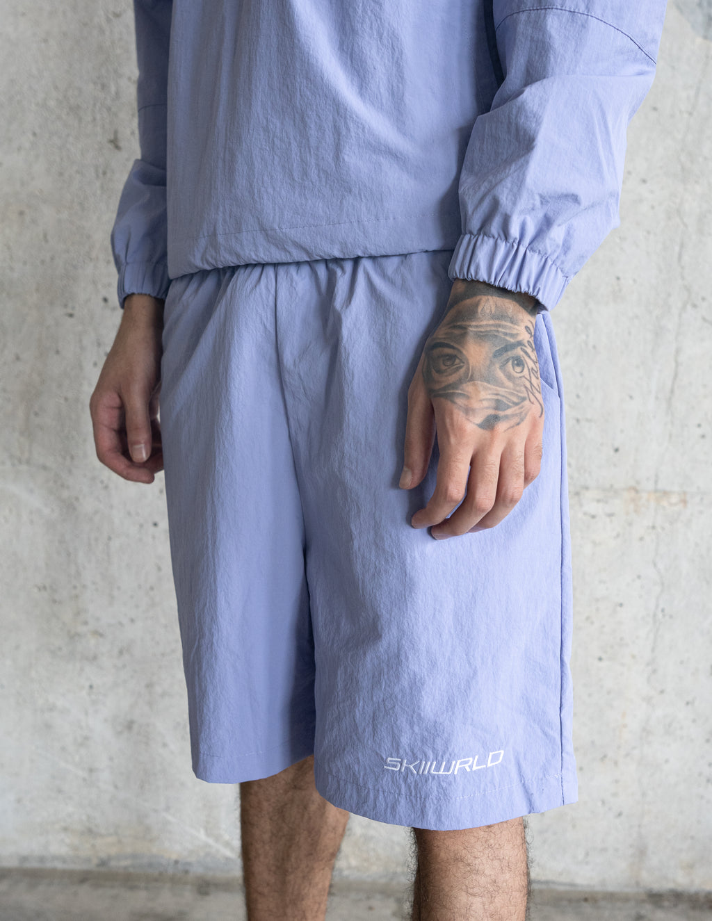 Skiiwrld Nylon Shorts (Lavender)