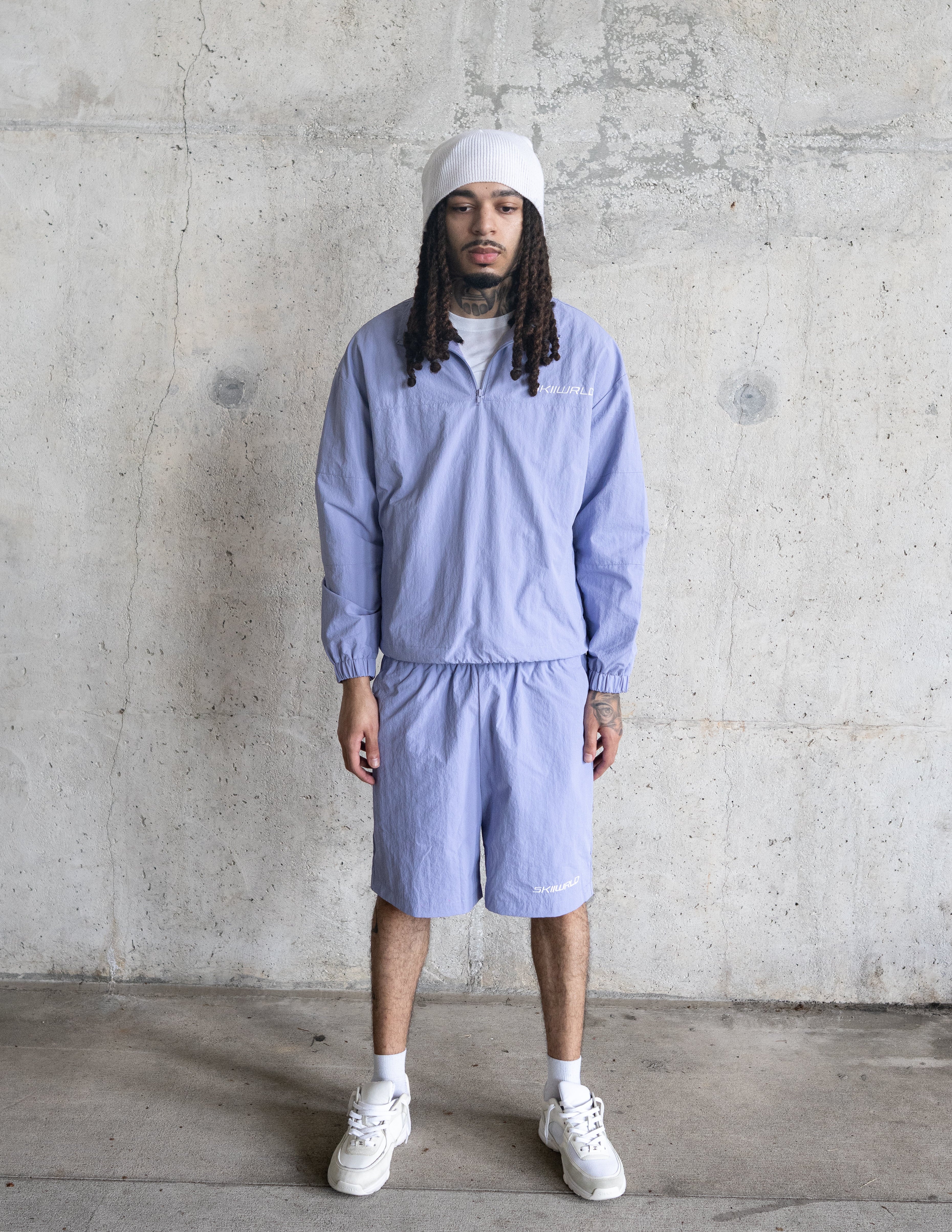Skiiwrld Nylon Shorts (Lavender)