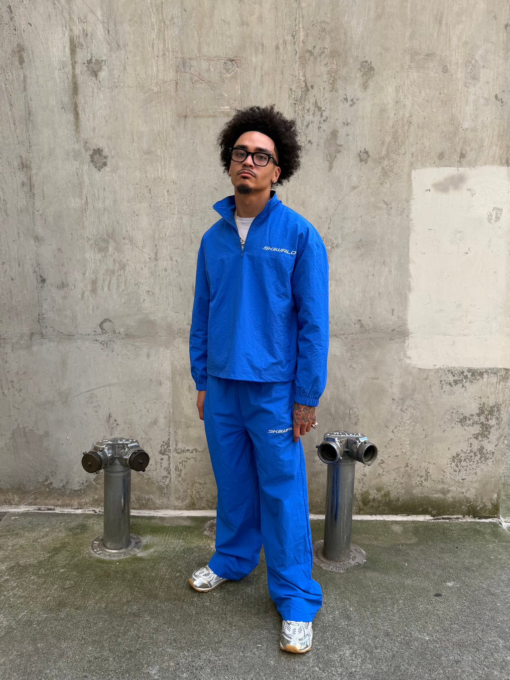 Skiiwrld Quarter Zip Set (Blue)
