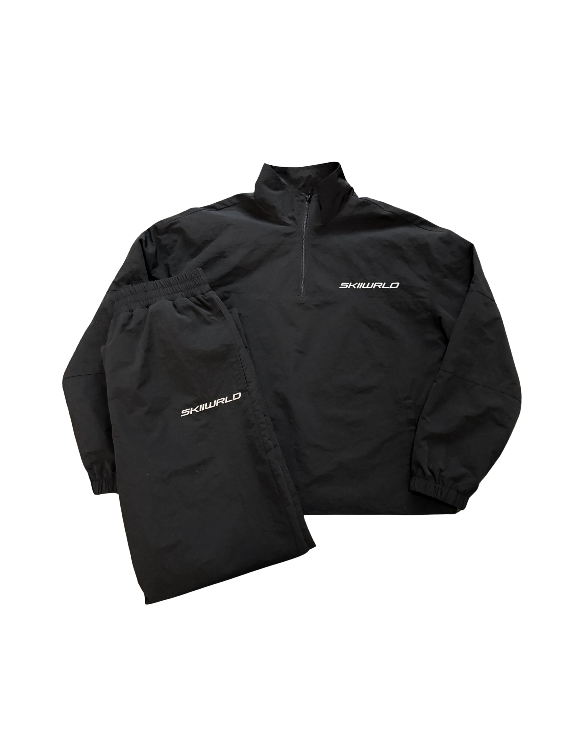 Skiiwrld Quarter Zip Set (Black)