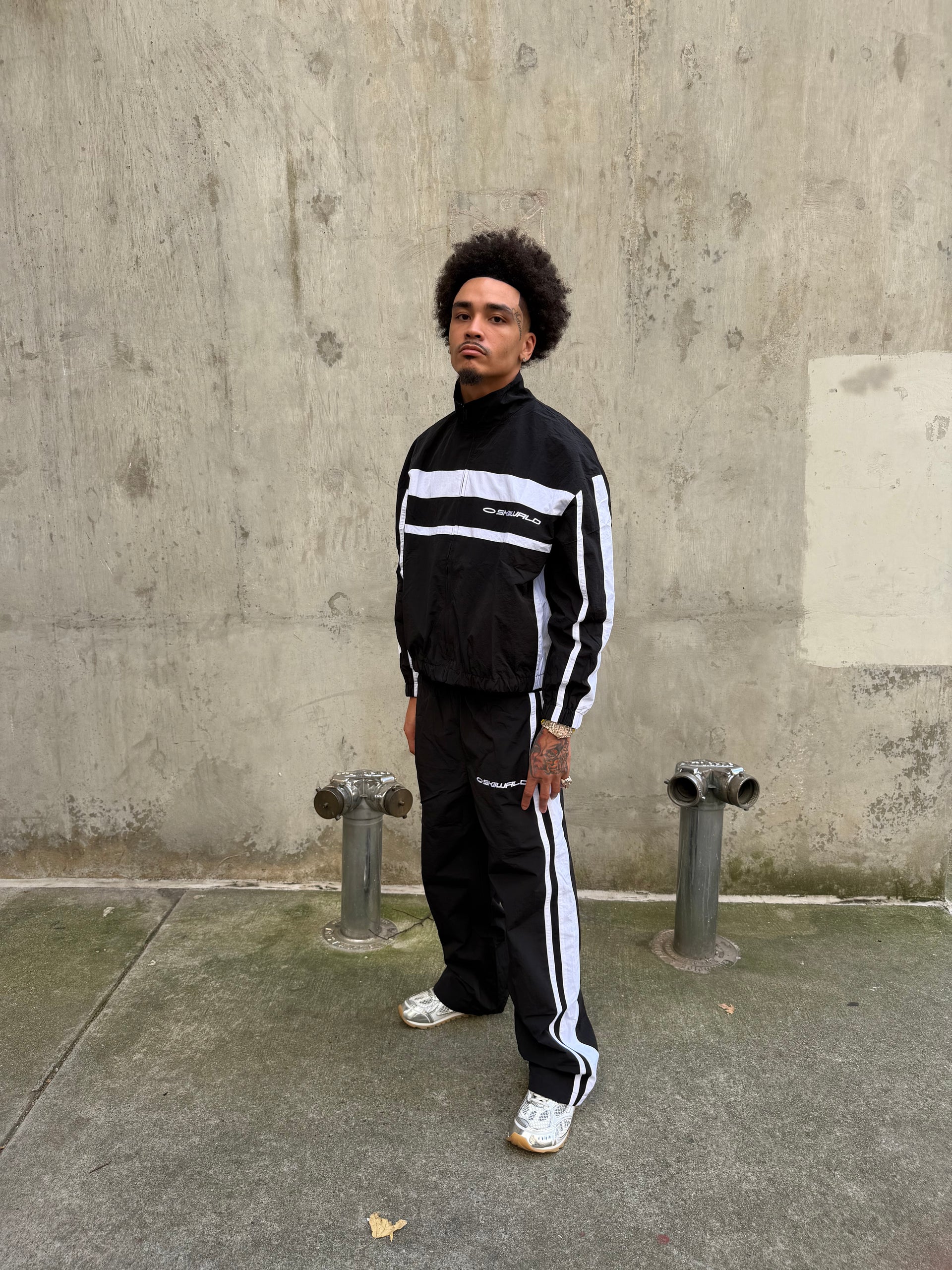 Skiiwrld Track Jacket (Black)