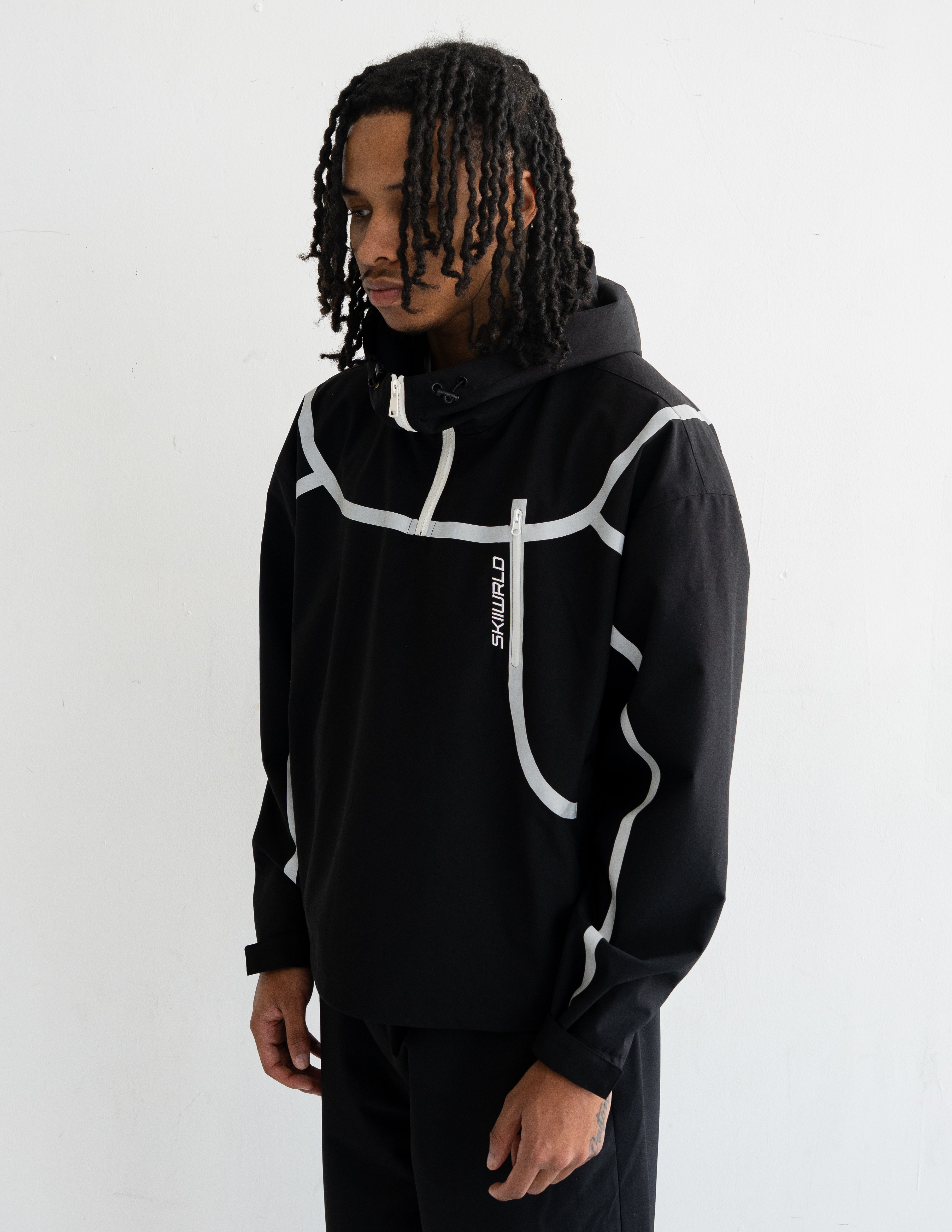 Skiiwrld Quarter Zip Set (Black)