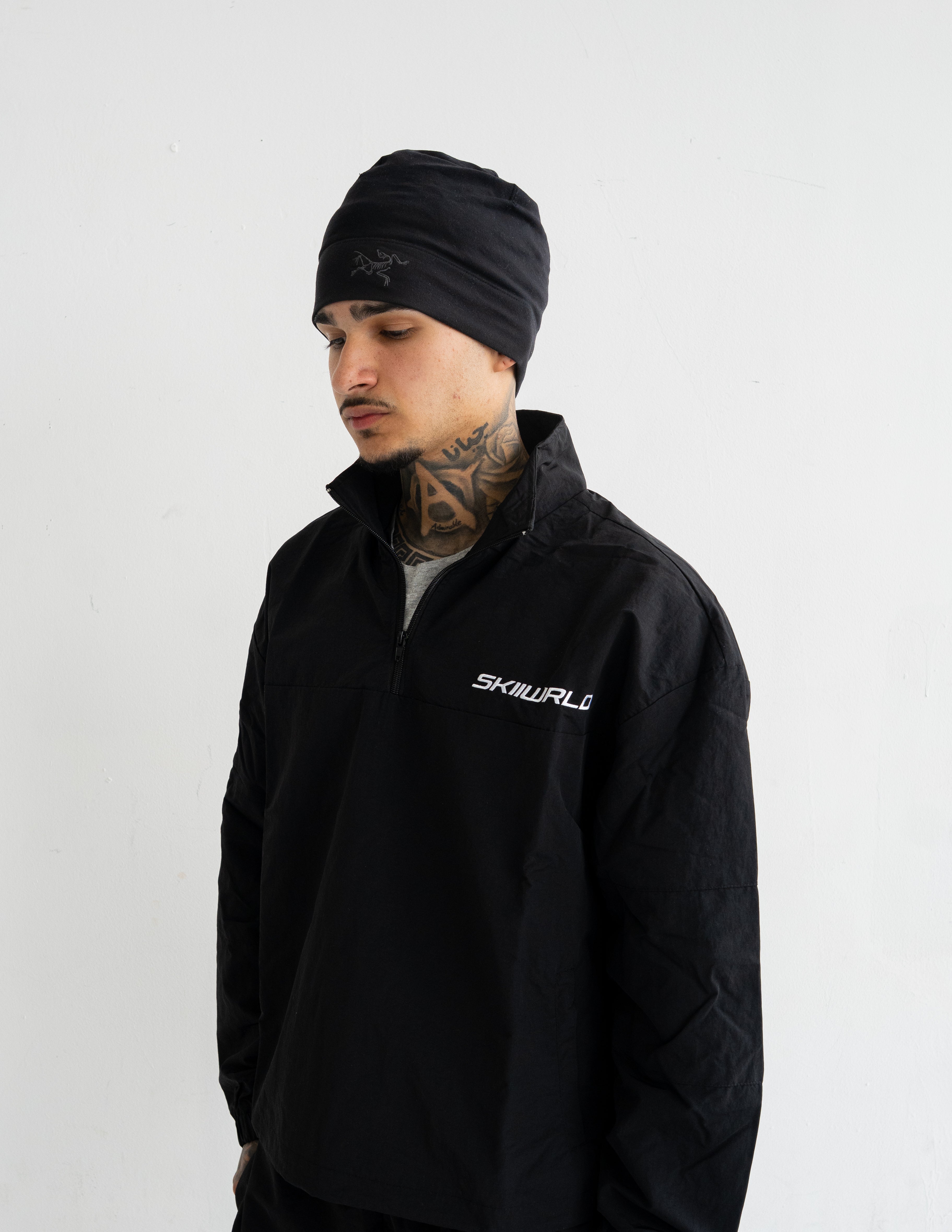 Skiiwrld Quarter Zip Set (Black)