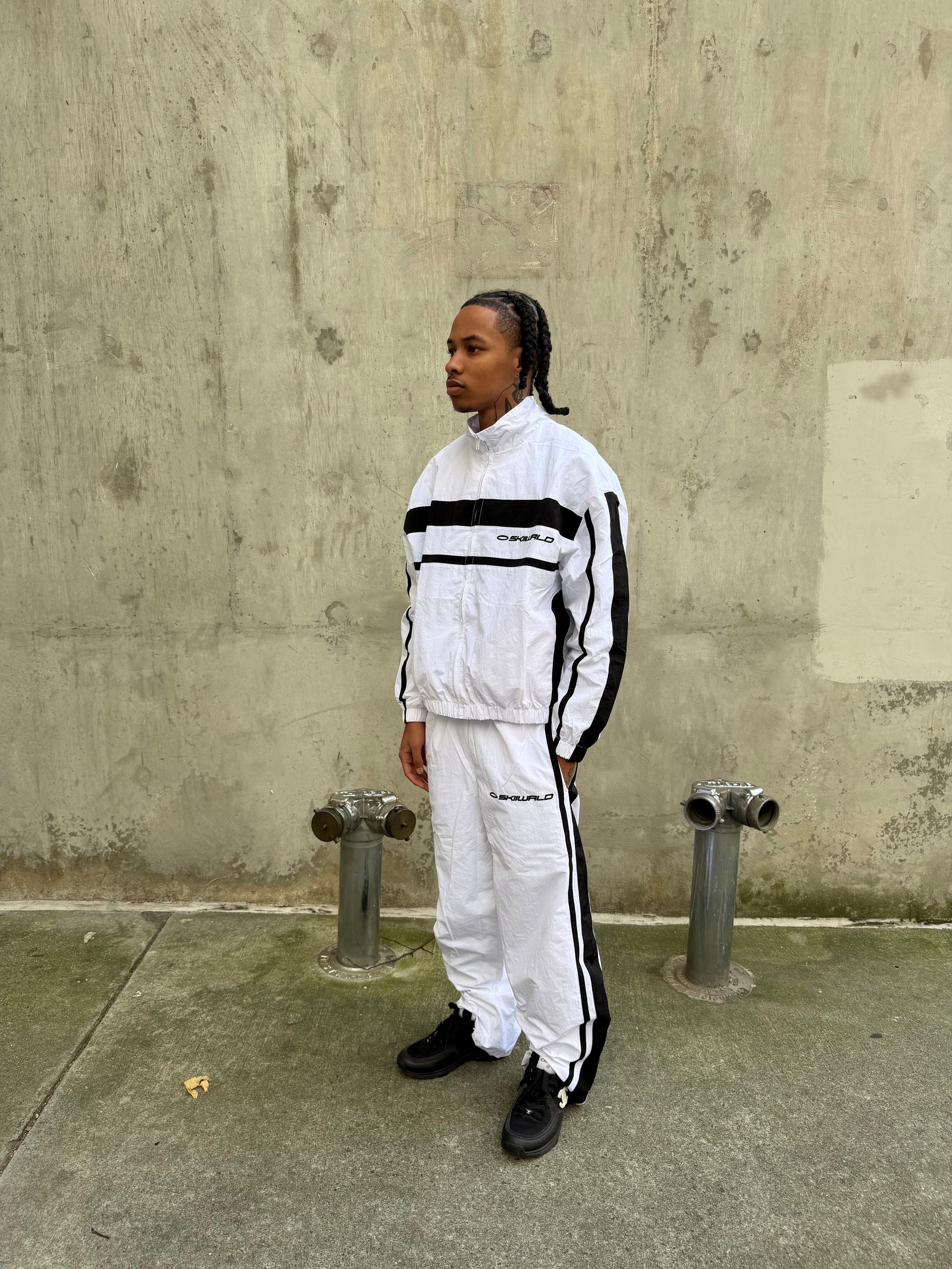 Skiiwrld Track Jacket (White)