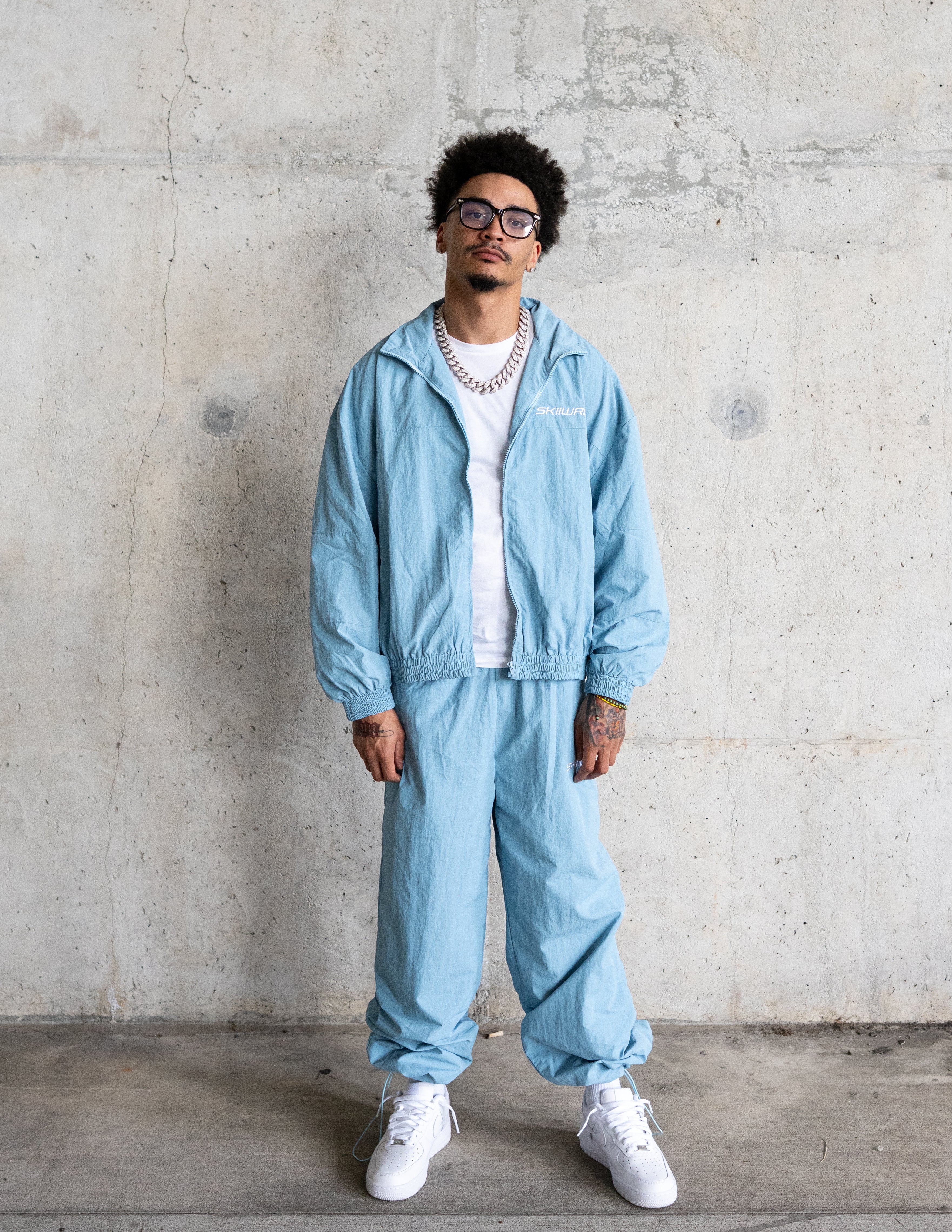 Essential Track Pants (Baby Blue)